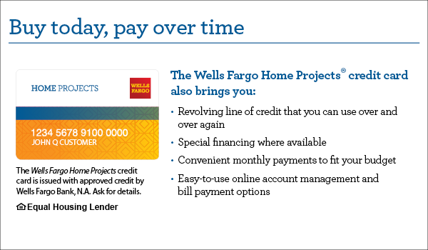 wells fargo home projects